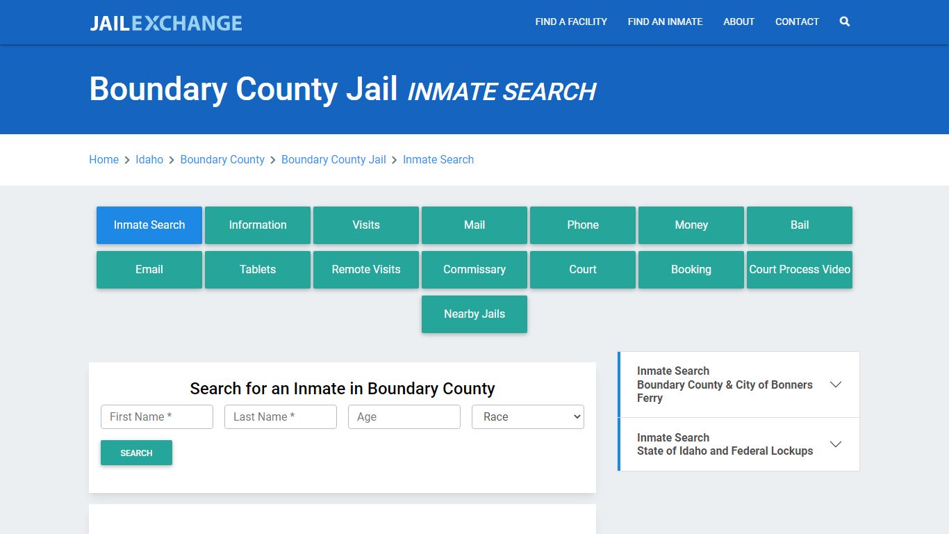 Boundary County Jail, ID Inmate Search: Roster & Mugshots