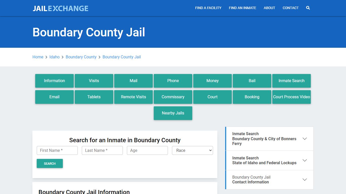 Boundary County Jail Roster Lookup, ID, Inmate Search